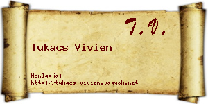 Tukacs Vivien névjegykártya